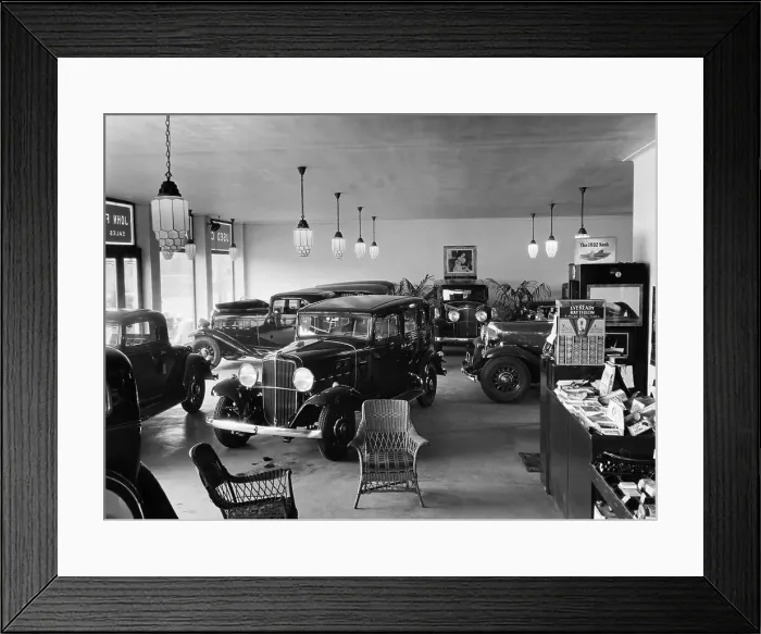 Framed Print : Showroom Displaying Nash Cars Framed Print : Showroom Displaying Nash Cars
