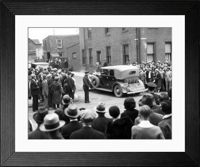 Framed Print : Lindberghs Go To Identify The Remains Framed Print : Lindberghs Go To Identify The Remains