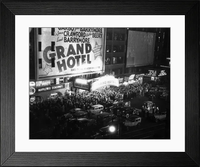 Framed Print : Grand Hotel Movie Premiere Framed Print : Grand Hotel Movie Premiere