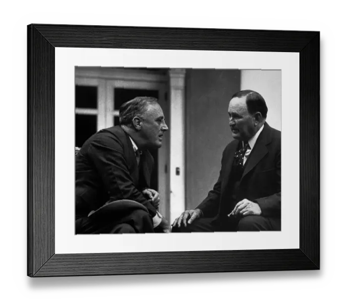 Framed Print : President Franklin D. Roosevelt Talking with Senator Joseph T. Robinson Framed Print : President Franklin D. Roosevelt Talking with Senator Joseph T. Robinson
