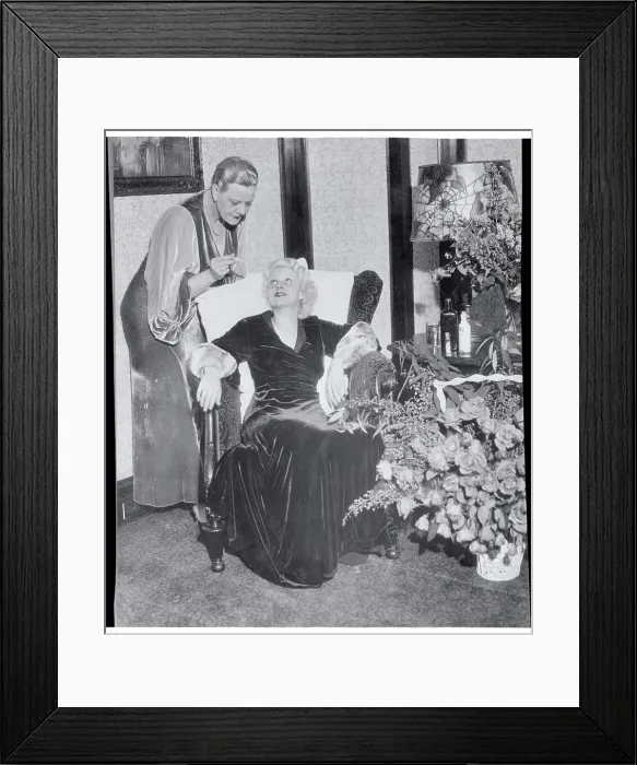 Framed Print : Jean Harlow's Mother Reading Thermometer Framed Print : Jean Harlow's Mother Reading Thermometer