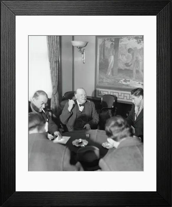 Framed Print : Reporters Swarm as Former British Chancellor of Exchequer Arrives Framed Print : Reporters Swarm as Former British Chancellor of Exchequer Arrives