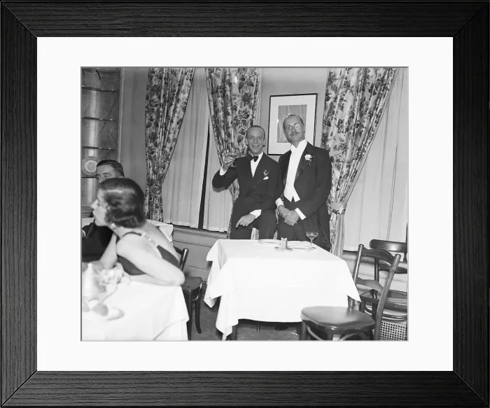 Framed Print : Astaire And Ogden Stewart Throw Party Framed Print : Astaire And Ogden Stewart Throw Party