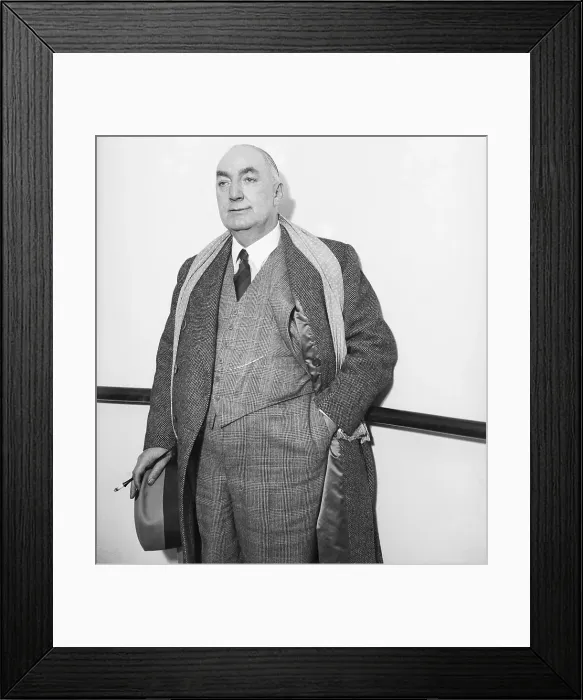 Framed Print : Edgar Wallace On Deck Of A Boat Framed Print : Edgar Wallace On Deck Of A Boat