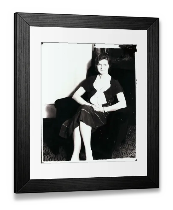 Framed Print : Nan Britton Sitting Alone Framed Print : Nan Britton Sitting Alone