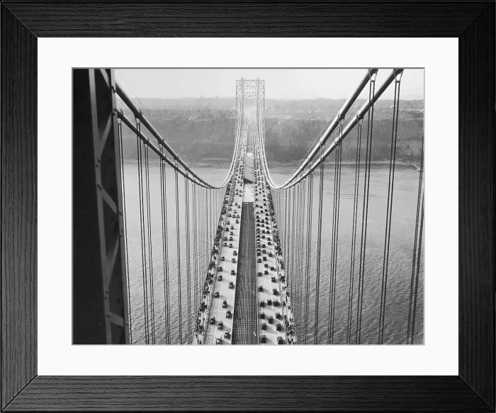 Framed Print : Opening of George Washington Memorial Bridge Framed Print : Opening of George Washington Memorial Bridge