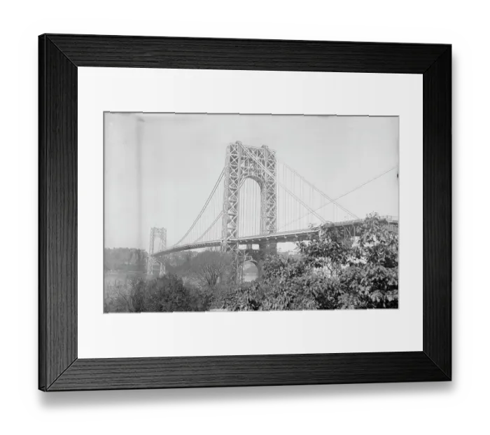 Framed Print : George Washington Bridge on New Jersey Border Framed Print : George Washington Bridge on New Jersey Border