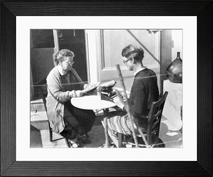 Framed Print : Emma Goldman with Secretary Framed Print : Emma Goldman with Secretary