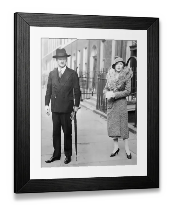 Framed Print : Alfred Duff Cooper With His Wife Diana Framed Print : Alfred Duff Cooper With His Wife Diana