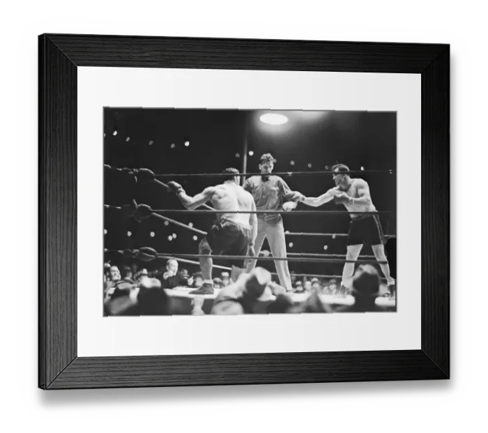 Framed Print : Primo Carnera and Jack Sharkey Boxing Framed Print : Primo Carnera and Jack Sharkey Boxing