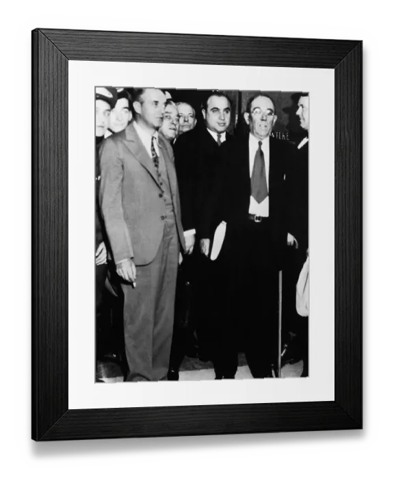 Framed Print : Al Capone Leaving Federal Court Framed Print : Al Capone Leaving Federal Court