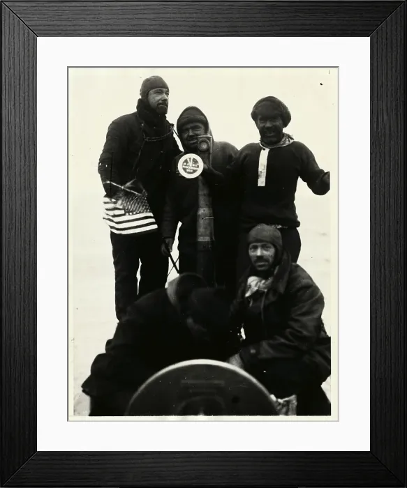 Framed Print : Sir Hubert Wilkins and Arctic Crew at North Pole Framed Print : Sir Hubert Wilkins and Arctic Crew at North Pole