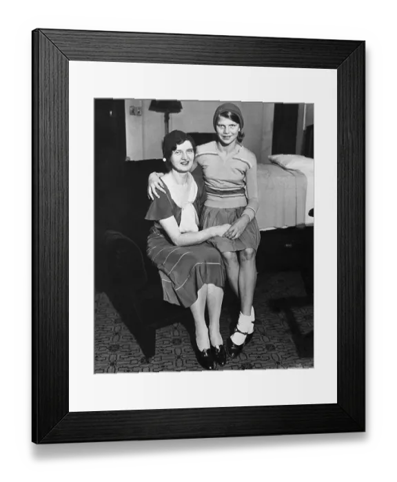 Framed Print : Nan Britton and Daughter Elizabeth Ann Framed Print : Nan Britton and Daughter Elizabeth Ann