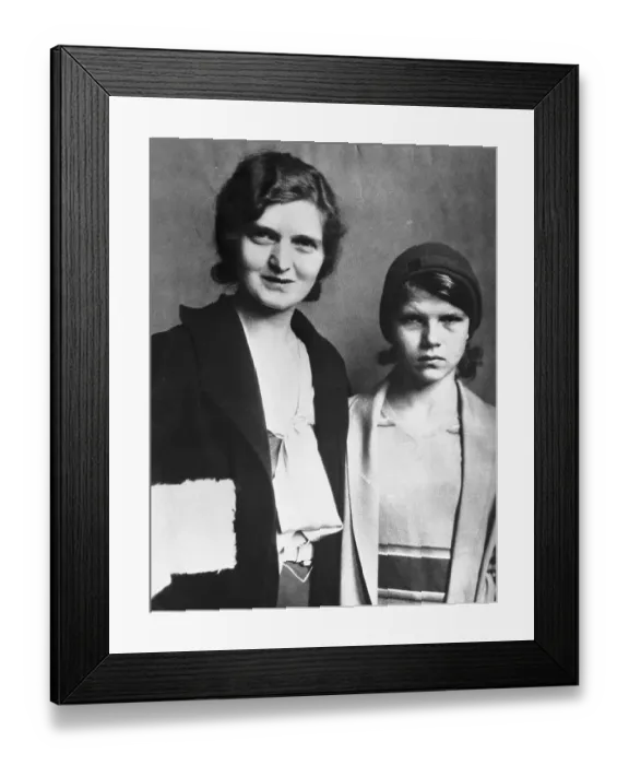 Framed Print : Nan Britton and Daughter Elizabeth Ann Framed Print : Nan Britton and Daughter Elizabeth Ann
