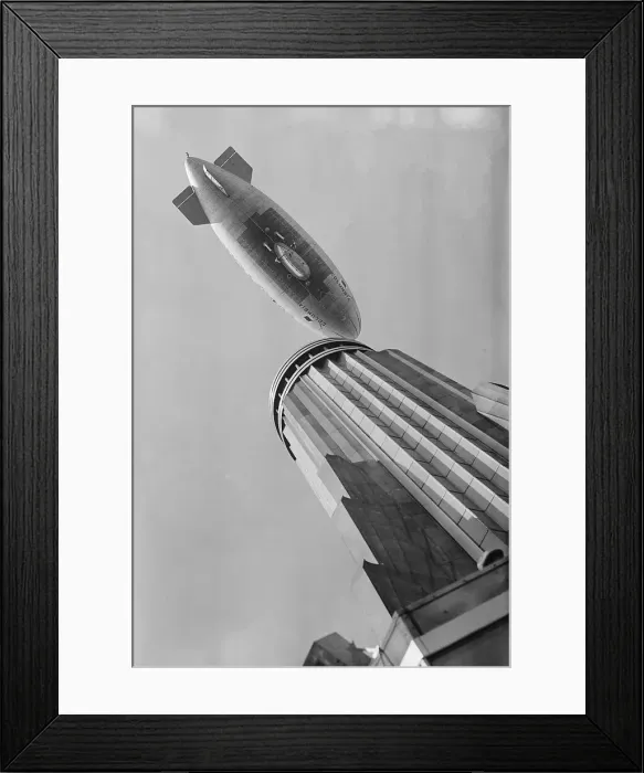 Framed Print : View of Blimp in Sky Framed Print : View of Blimp in Sky