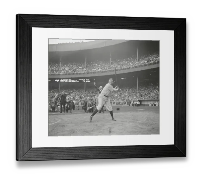Framed Print : Babe Ruth During Baseball Carnival Framed Print : Babe Ruth During Baseball Carnival