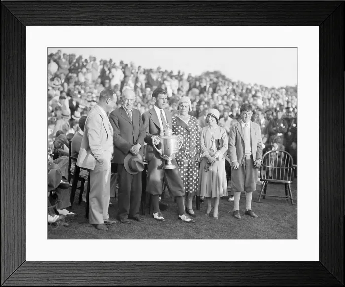 Framed Print : Tom Creavy and Family Pose with Trophy Framed Print : Tom Creavy and Family Pose with Trophy