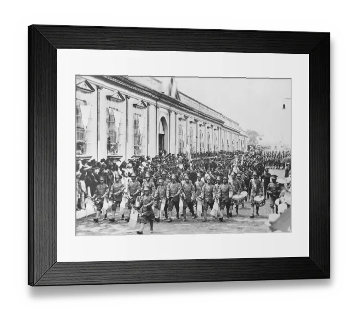 Framed Print : Troops March in Parade by Palace Framed Print : Troops March in Parade by Palace