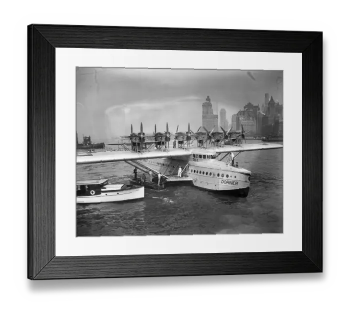 Framed Print : Passengers Disembarking from an Airliner Framed Print : Passengers Disembarking from an Airliner