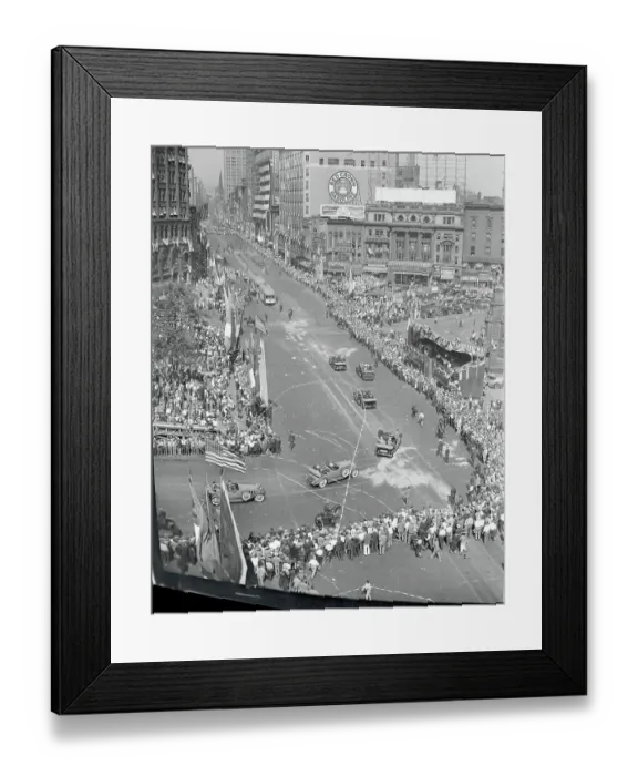 Framed Print : Parade Honoring President Herbert Hoover Framed Print : Parade Honoring President Herbert Hoover