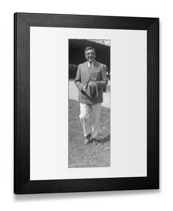 Framed Print : John Hertz Attending Saratoga Opening Framed Print : John Hertz Attending Saratoga Opening