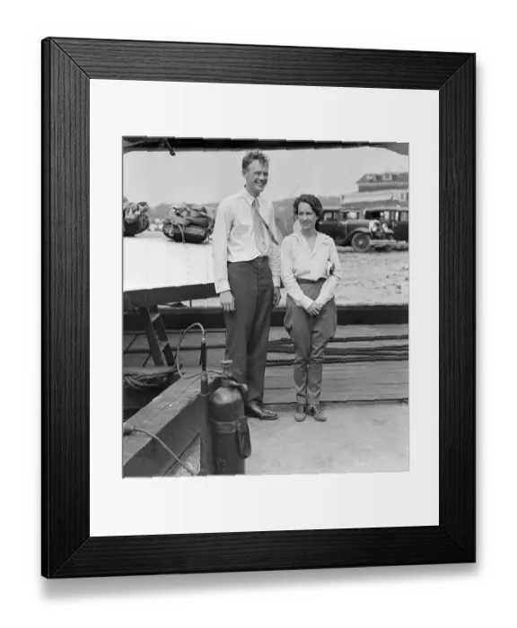 Framed Print : Portrait of Lindbergh's