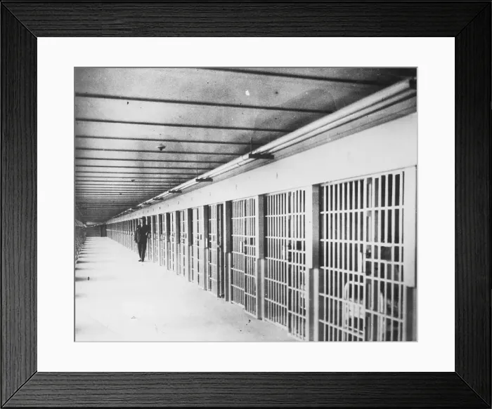 Framed Print : Interior of Attica Prison Cell Block Framed Print : Interior of Attica Prison Cell Block