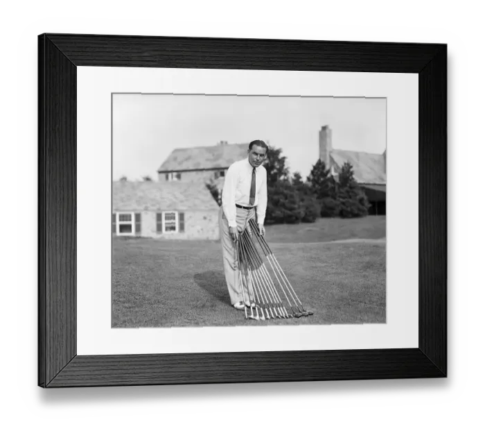 Framed Print : Billie Burke Posing with Set of Golf Clubs Framed Print : Billie Burke Posing with Set of Golf Clubs