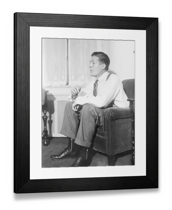 Framed Print : Peter Arno Smoking a Cigarette Framed Print : Peter Arno Smoking a Cigarette