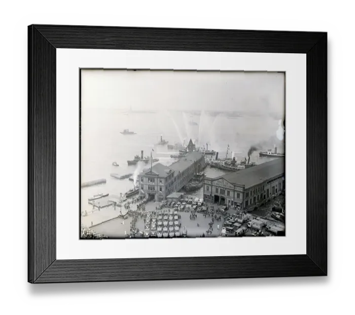 Framed Print : New York Celebrates Post And Gatty Framed Print : New York Celebrates Post And Gatty