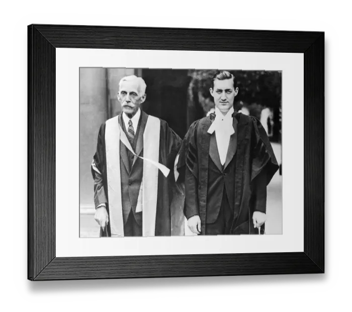 Framed Print : Andrew Mellon with Son Paul
