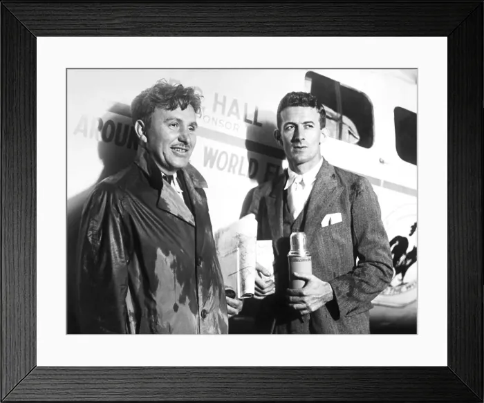 Framed Print : Aviators Harold Gatty and Wiley Post Framed Print : Aviators Harold Gatty and Wiley Post