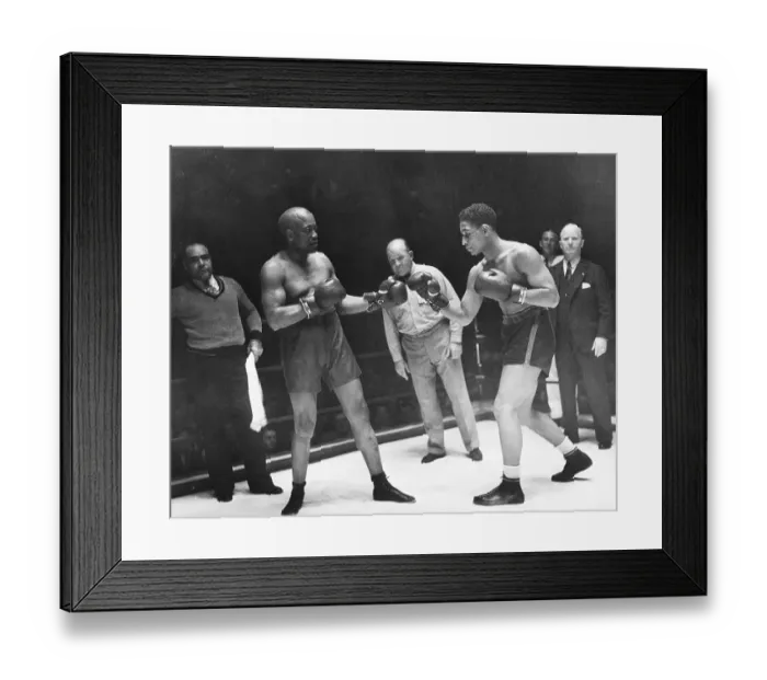 Framed Print : Jack Johnson, Other Fighter, In Ring Framed Print : Jack Johnson, Other Fighter, In Ring