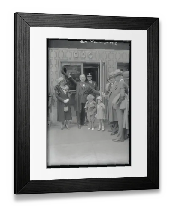 Framed Print : Al Smith During the Empire State Building Dedication Ceremonies