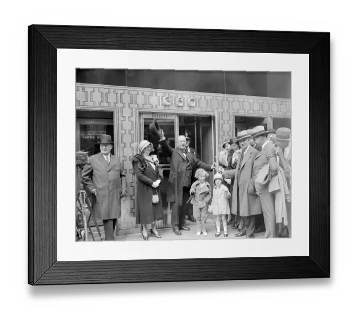 Framed Print : Al Smith at Opening of Empire State Building Framed Print : Al Smith at Opening of Empire State Building