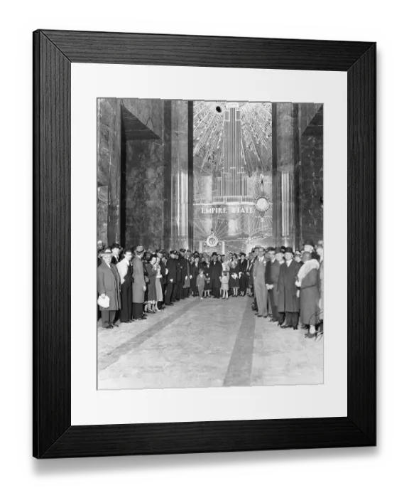 Framed Print : Dedication Ceremony of Empire State Building Framed Print : Dedication Ceremony of Empire State Building