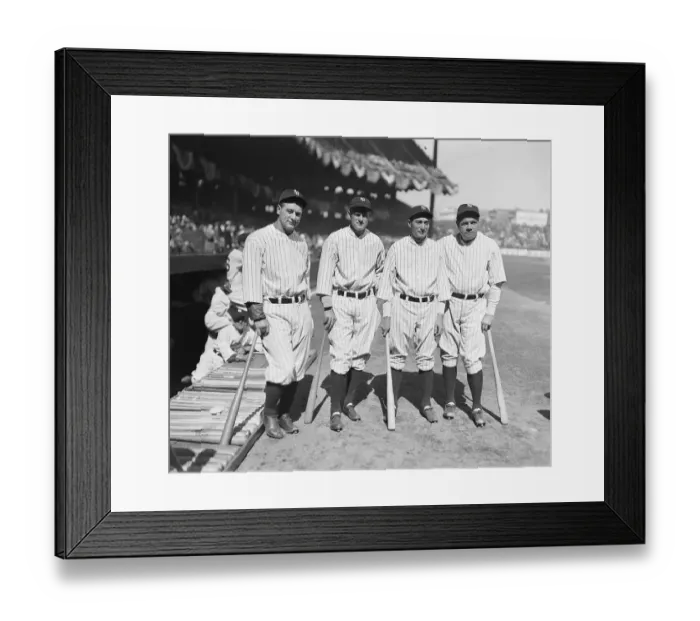 Framed Print : Murderers Row of New York Yankees Framed Print : Murderers Row of New York Yankees
