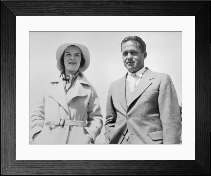 Framed Print : Bobby Jones Yachting with Wife Framed Print : Bobby Jones Yachting with Wife