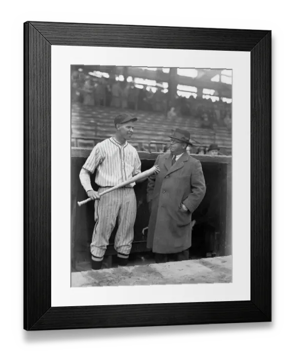 Framed Print : Babe Herman with Wilbur Robinson Framed Print : Babe Herman with Wilbur Robinson