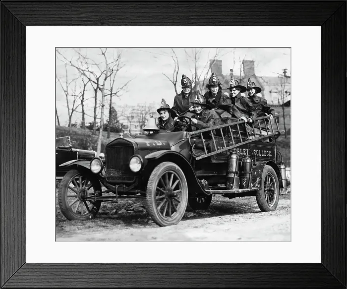 Framed Print : Wellesley College Volunteer Fire Fighters Framed Print : Wellesley College Volunteer Fire Fighters