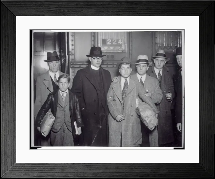 Framed Print : Family Members of Knute Rockne at His Funeral Framed Print : Family Members of Knute Rockne at His Funeral