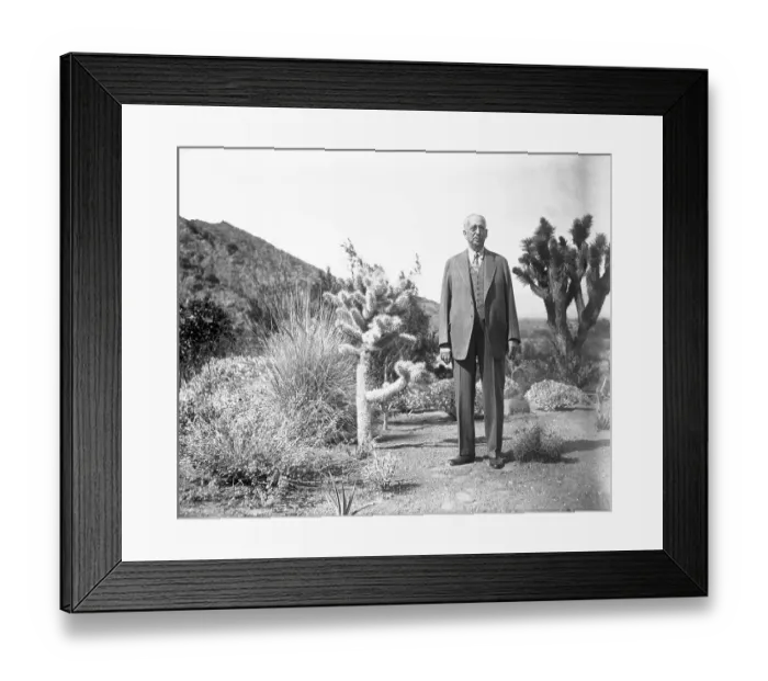 Framed Print : Razor Inventor King Camp Gillette Posing Outdoors Framed Print : Razor Inventor King Camp Gillette Posing Outdoors
