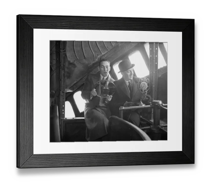 Framed Print : Man in Statue of Liberty with Microphone Framed Print : Man in Statue of Liberty with Microphone
