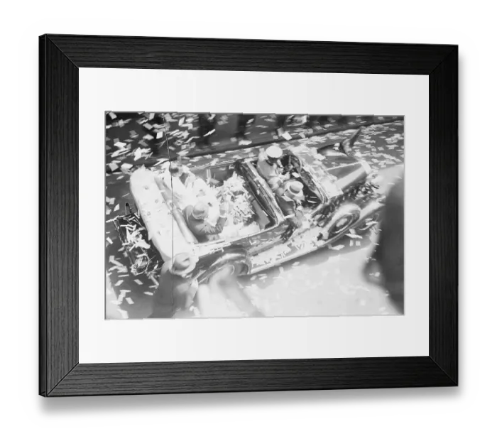Framed Print : President Hoover Driving Through Ticker Tape Parade Framed Print : President Hoover Driving Through Ticker Tape Parade