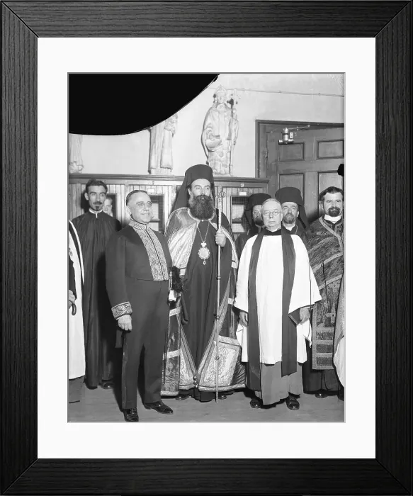 Framed Print : Members of Greek Community Gather Framed Print : Members of Greek Community Gather
