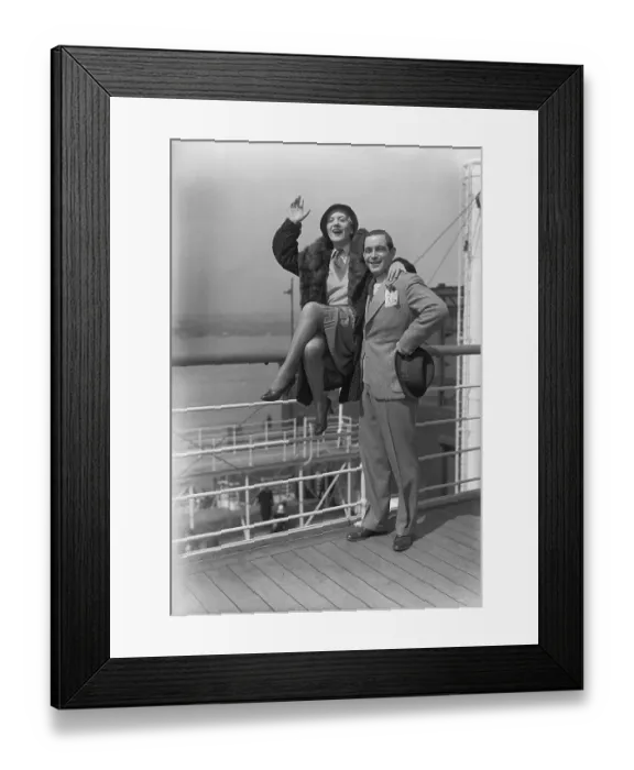 Framed Print : Dance Professionals on Ship Deck Framed Print : Dance Professionals on Ship Deck