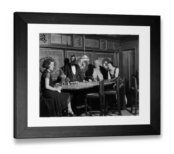 Framed Print : Ladies At Gambling Table Ca.1930S Framed Print : Ladies At Gambling Table Ca.1930S