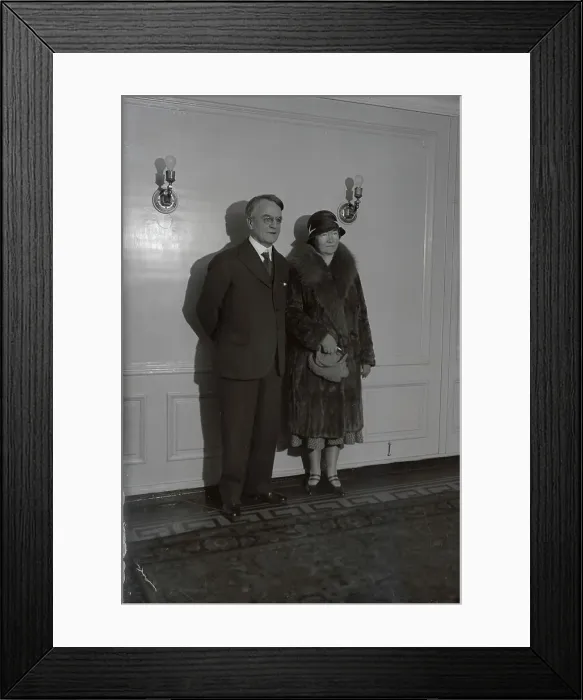 Framed Print : Portrait of Dwight W Morrow with His Wife Framed Print : Portrait of Dwight W Morrow with His Wife