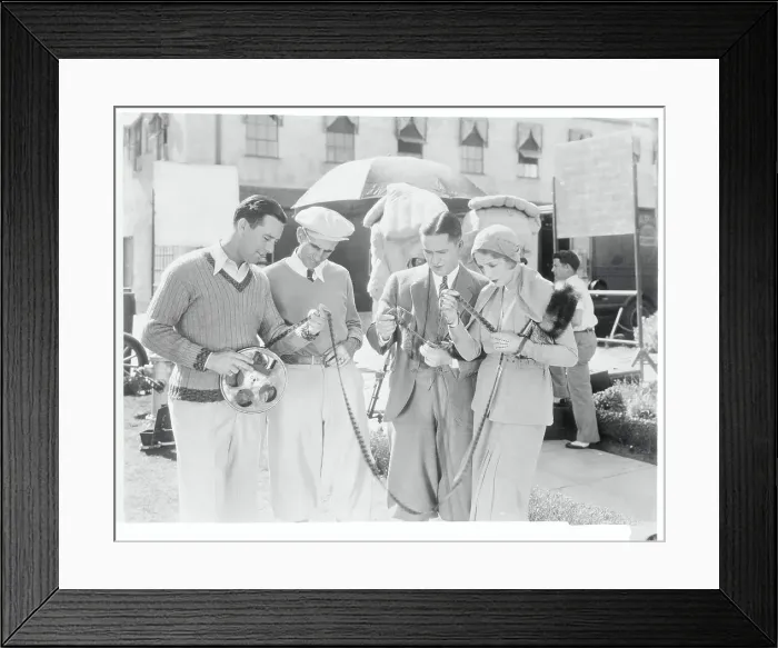 Framed Print : Bobby Jones and Friends Staring at Film Strip Framed Print : Bobby Jones and Friends Staring at Film Strip