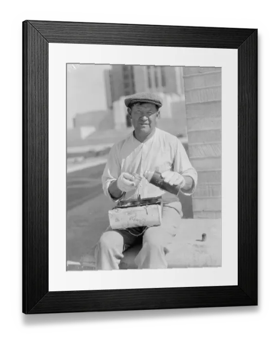 Framed Print : Worker Pouring Coffee Framed Print : Worker Pouring Coffee